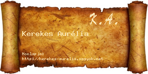 Kerekes Aurélia névjegykártya
